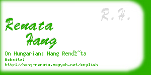 renata hang business card